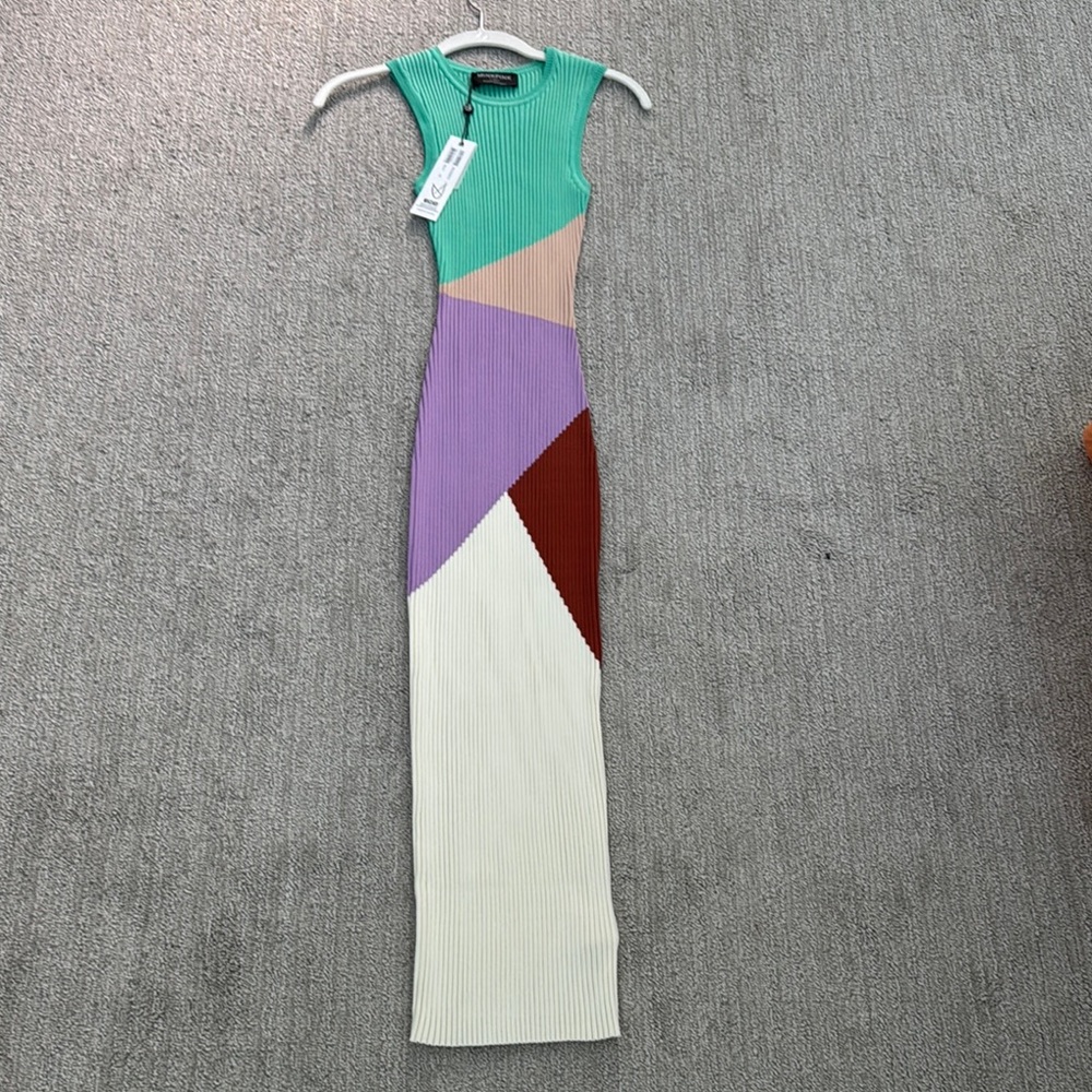 Colorful Geometric Maxi Dress